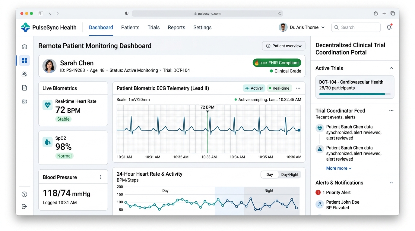 PulseSync Health interface preview